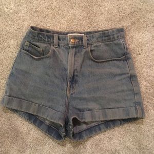 american apparel high waisted shorts